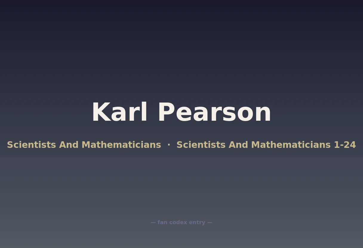 Karl Pearson