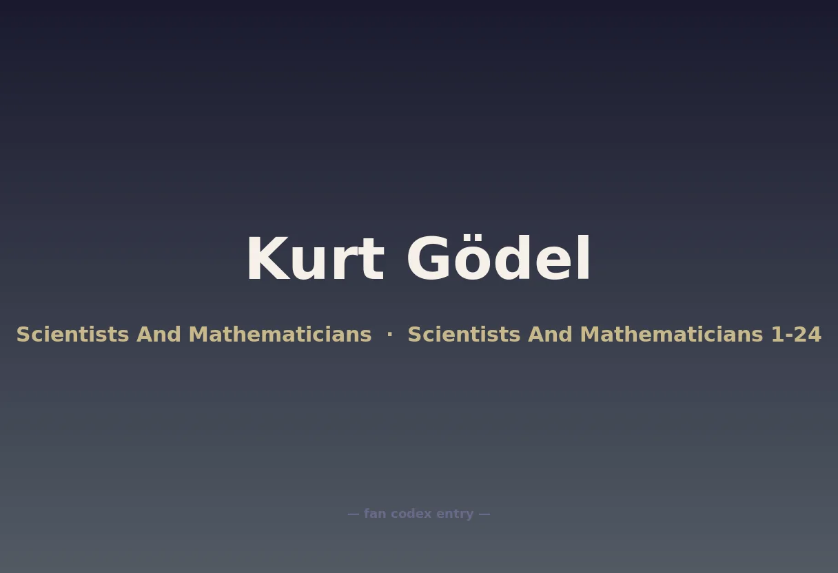 Kurt Gödel
