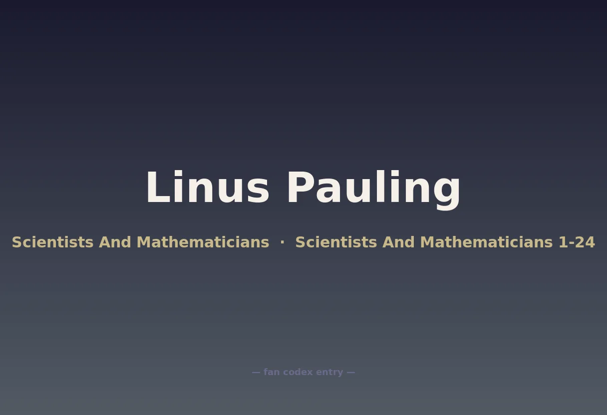Linus Pauling
