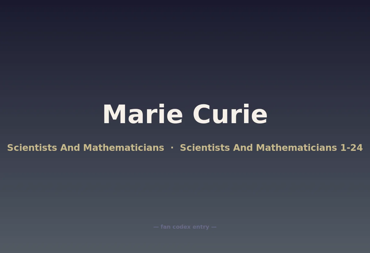 Marie Curie