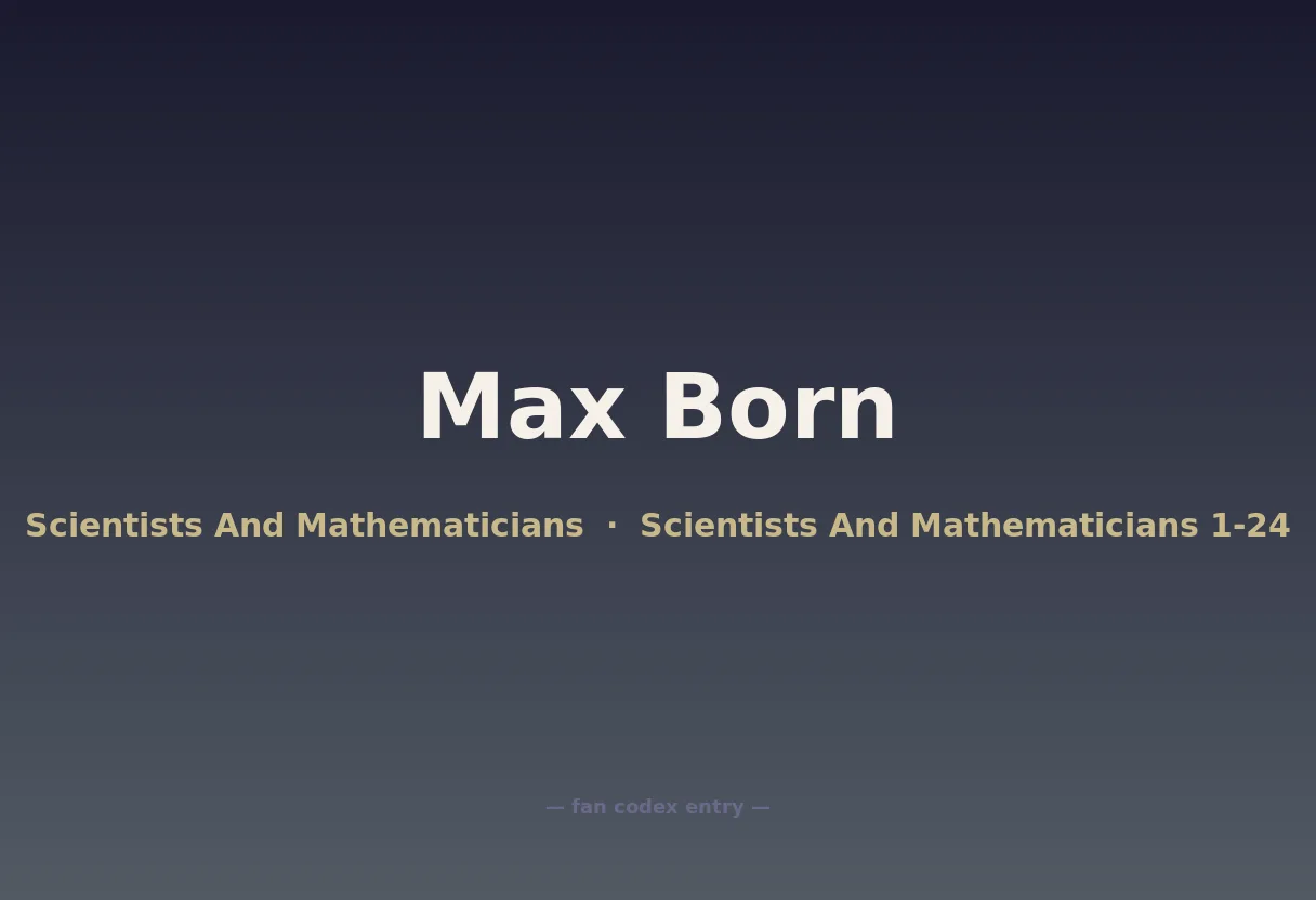 Max Born