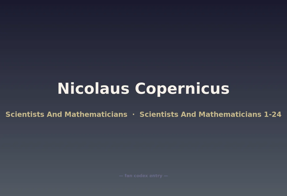 Nicolaus Copernicus