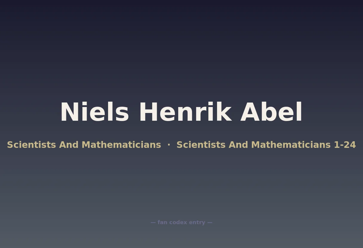 Niels Henrik Abel