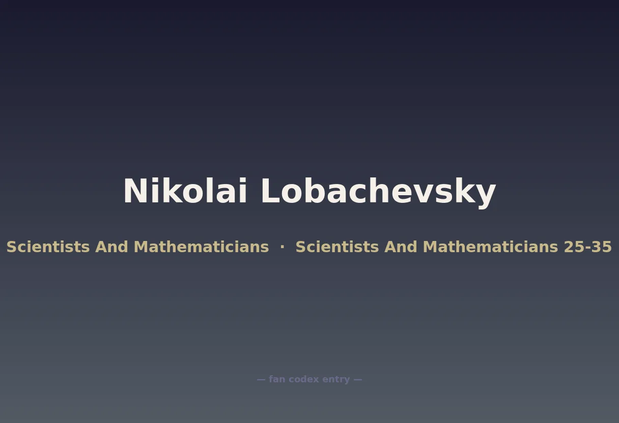 Nikolai Lobachevsky