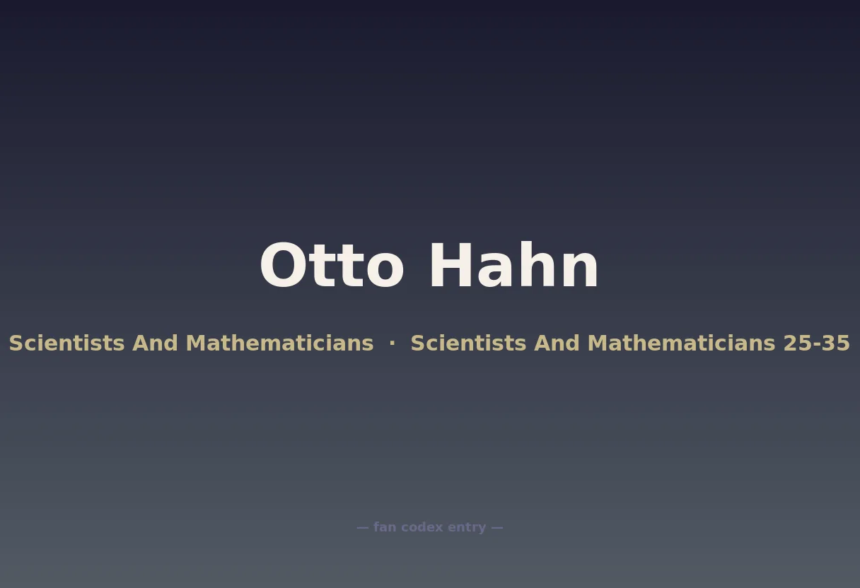 Otto Hahn
