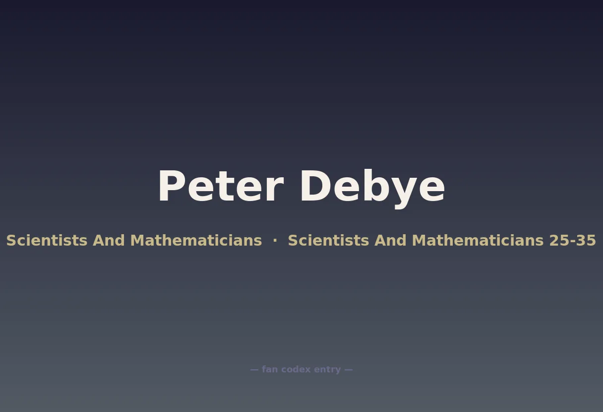 Peter Debye